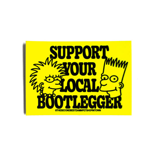 Support Your Local Bootlegger Vinyl Sticker
