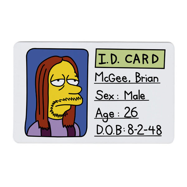 Brian McGee Fake ID Card