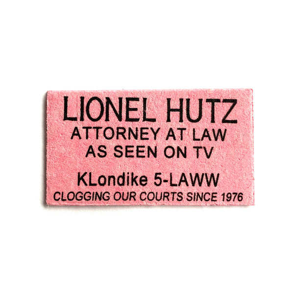 Lionel Hutz Sponge Business Card